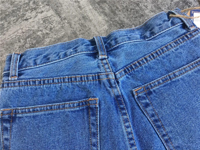 High Waist Jeans Woman Straight Irregular Women Denim Jeans Pants - Image 14