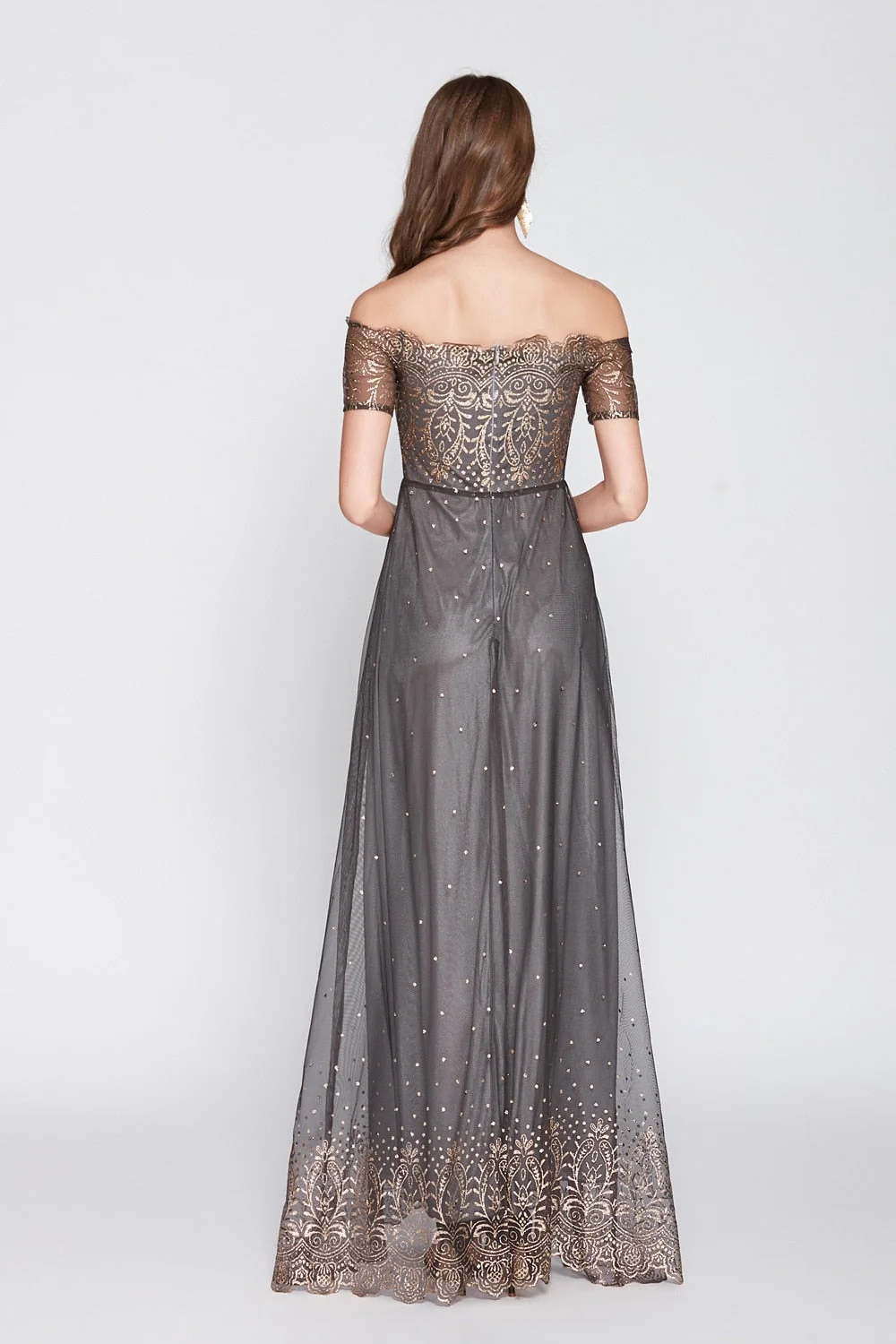 Women's Slash Neckline Sexy Off the Shoulder Embroidery Elegant Party Prom Long Maxi Designer Runway Dresses - Image 6