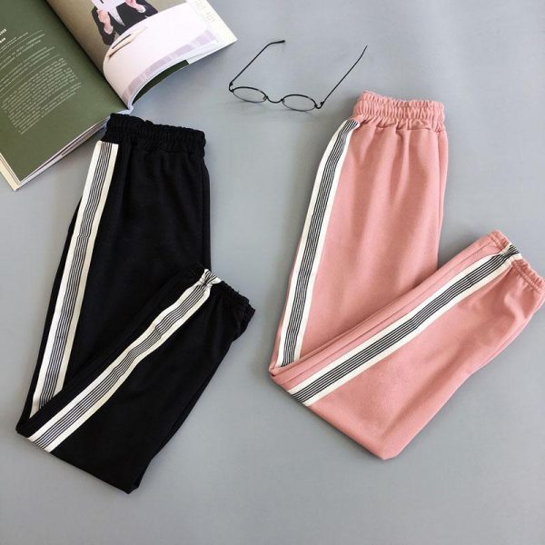 Women Sport Pant Hip Hop Women Fashion Casual Harem Pants Spring Sport Pants BF Harajuku Streetwear Women's Pants - Takalr