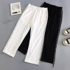 Autumn Hip Hop Black Casual Harem Pants Spring Unisex Sport BF Harajuku Pants Joggers Ribbon Women's Sports Pants - Takalr