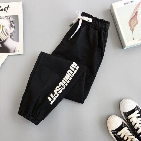 Letter Printed Women Cargo Pants Hip Hop Streetwear Women's Pants Women Casual Harem Pants Spring Sport Pants BF Harajuku - Takalr