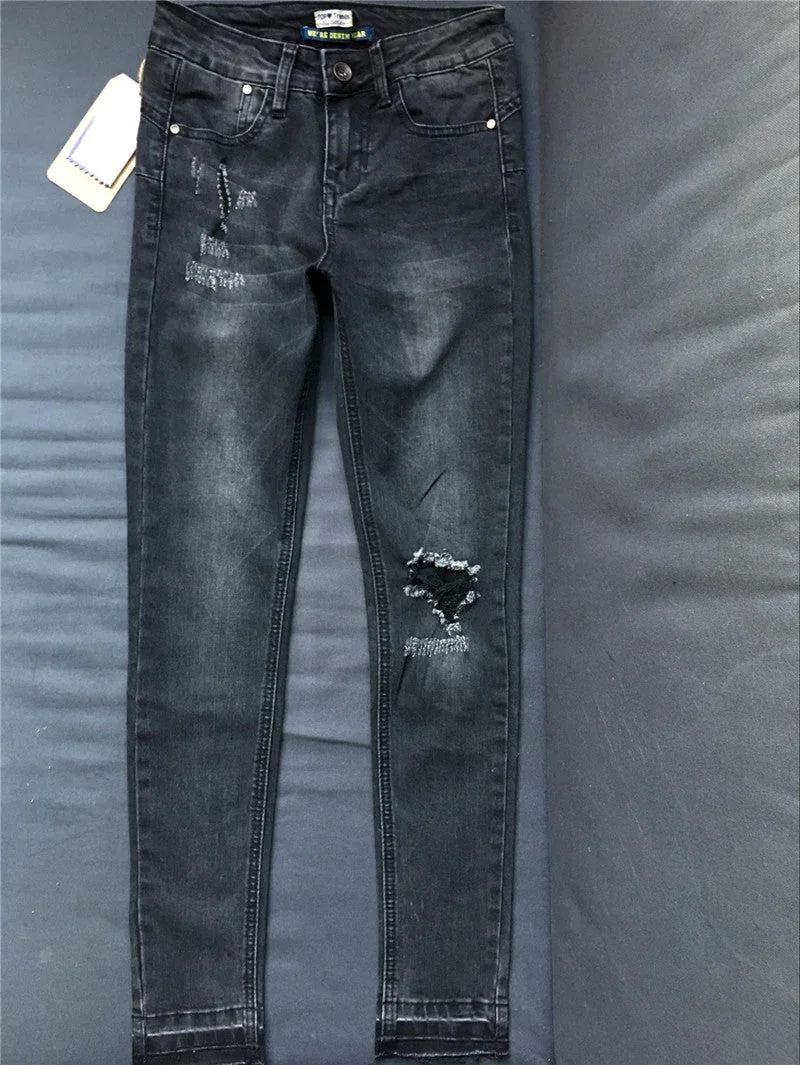 Women Ripped Jeans Skinny Highwaist Jeans 201 Pants Jean Slim Femme - Image 7