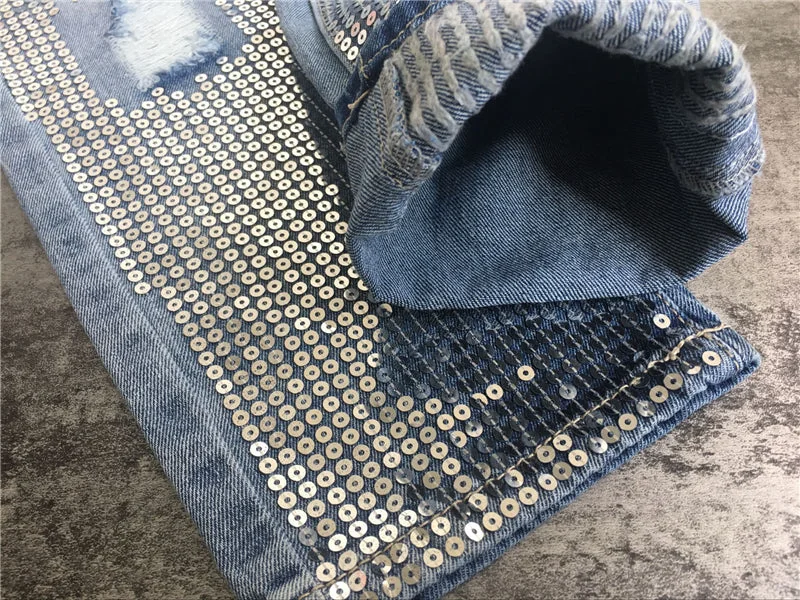 Ripped Jeans for Women Vintage Straight Jeans Woman Denim Pants Light Blue - Image 14