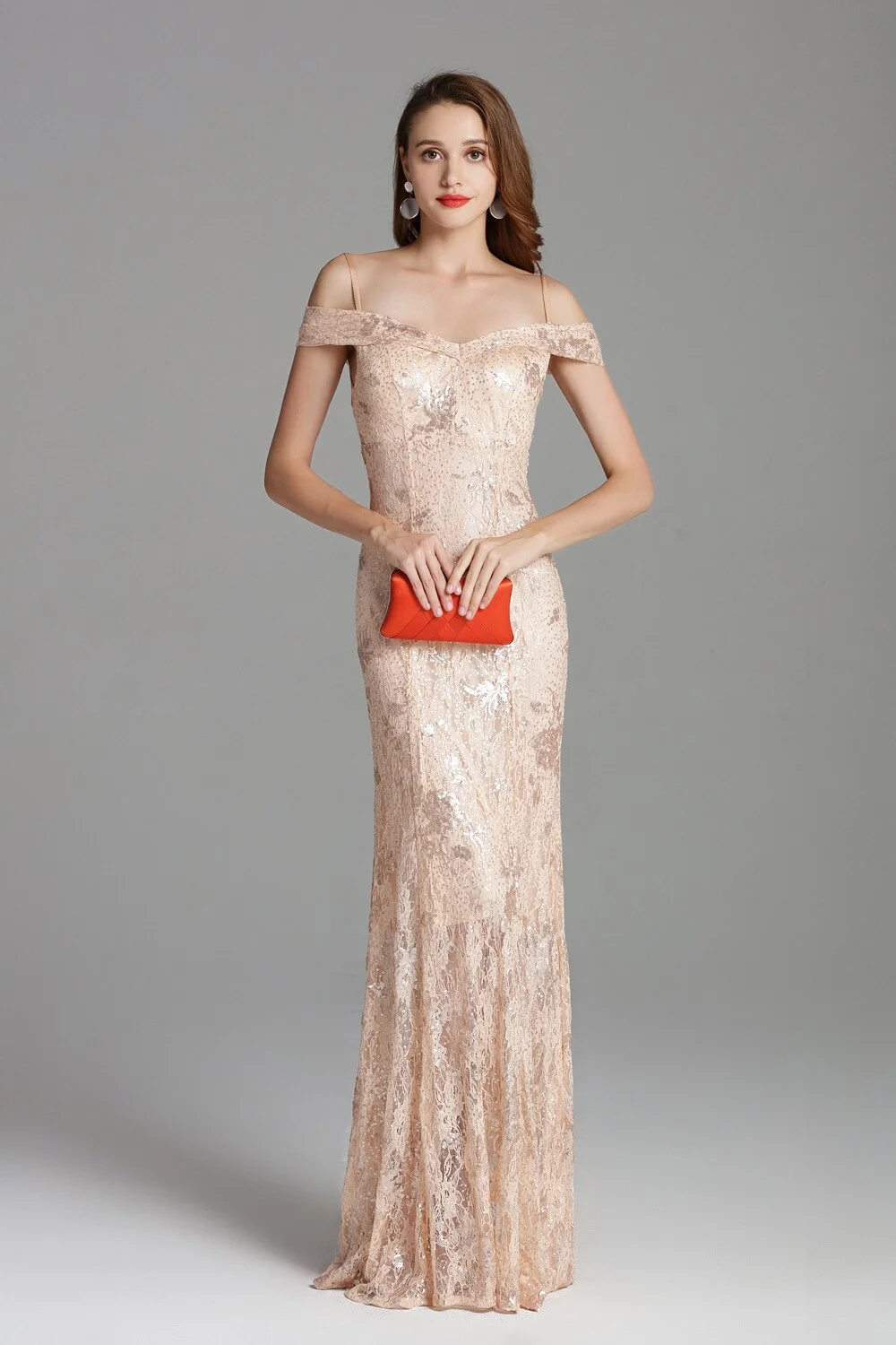 Women's Runway Dresses Spaghetti Straps Sexy Off the Shoulder Party Prom Embroidery Sequined Lace Fashion Long Dresses - Image 13