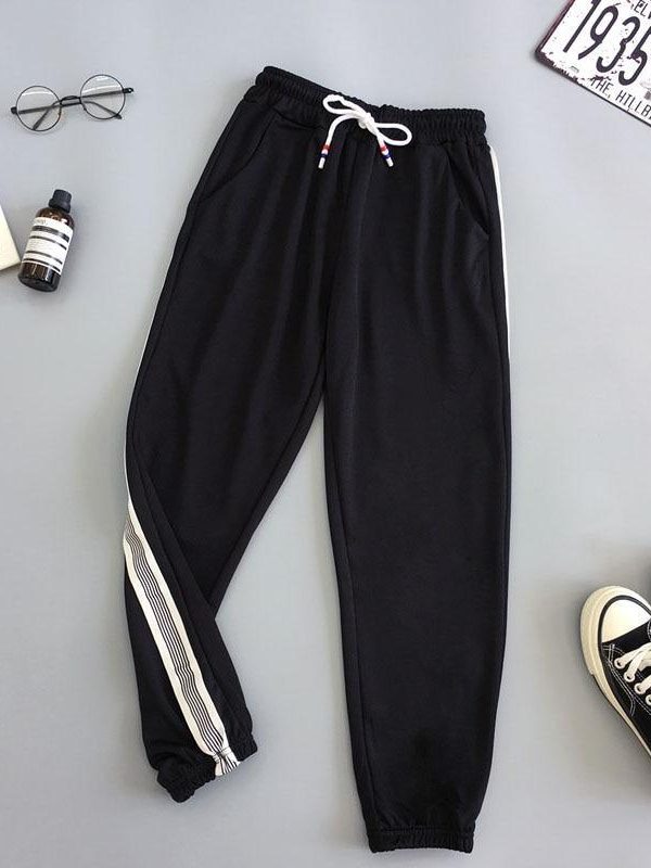 Women Sport Pant Hip Hop Women Fashion Casual Harem Pants Spring Sport Pants BF Harajuku Streetwear Women's Pants - Takalr