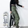 Women Army Cargo Pants High Waist pantsCamouflage Loose Joggers Women Hip Hop HaremPants Streetwear Harajuku Pants - Takalr
