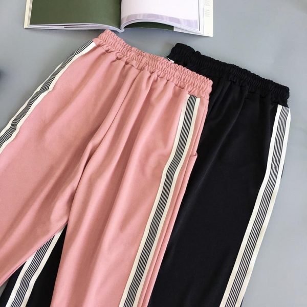 Women Sport Pant Hip Hop Women Fashion Casual Harem Pants Spring Sport Pants BF Harajuku Streetwear Women's Pants - Takalr