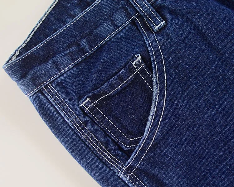 Patchwork Spliced Boyfriend Jeans For Women Pocket Straight Denim Jeans Woman Ladies Safari Jeans Streetwear - Image 6