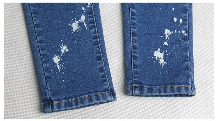 Skinny Embroidery Jeans Woman Pencil Denim Pants Ladies Casual Jeans - Image 9