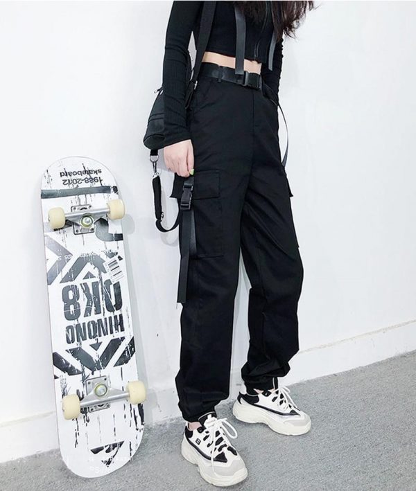 Women Army Cargo Pants High Waist pantsCamouflage Loose Joggers Women Hip Hop HaremPants Streetwear Harajuku Pants - Takalr