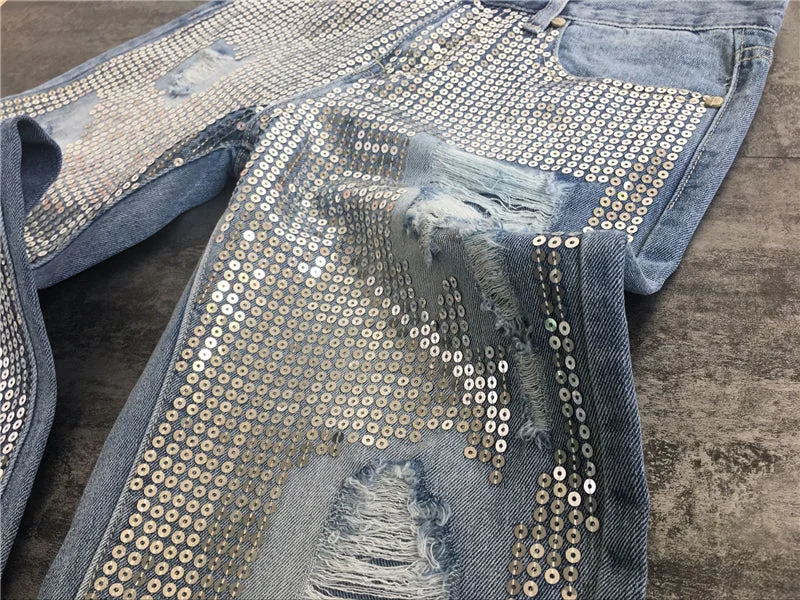 Ripped Jeans for Women Vintage Straight Jeans Woman Denim Pants Light Blue - Image 15