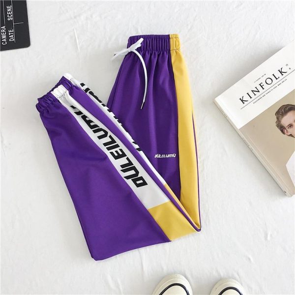 Loose Sports Pants Women Autumn  Students Harajuku BF casual Joggers Women Trousers  High Waist Chain Hip-hop Pants - Takalr