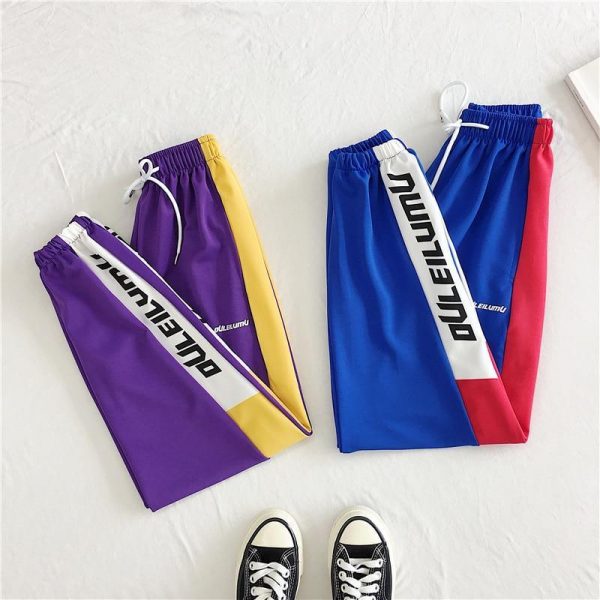 Loose Sports Pants Women Autumn  Students Harajuku BF casual Joggers Women Trousers  High Waist Chain Hip-hop Pants - Takalr