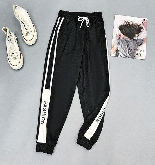 Harajuku Joggers Wide Leg SweatPants Women Trousers Plus Size High Waist Pants Streetwear Korean Casual Pant Femme Fall - Takalr