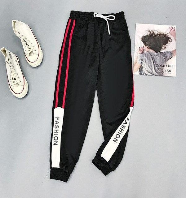 Harajuku Joggers Wide Leg SweatPants Women Trousers Plus Size High Waist Pants Streetwear Korean Casual Pant Femme Fall - Takalr