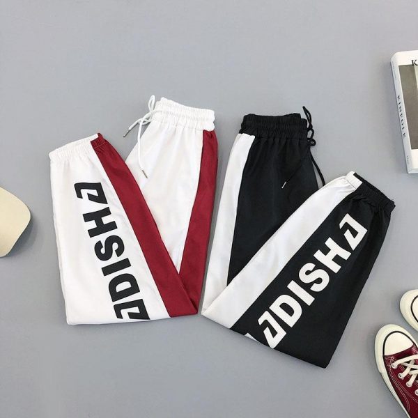 Plus Size Pants Women Casual High Waist Cargo Pants Women Loose Autumn Harajuku BF Hip Hop Casual Pants - Takalr