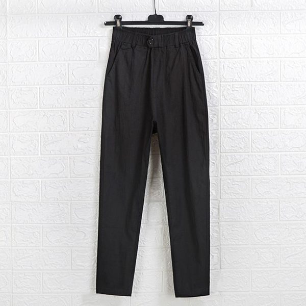 Summer Cotton Large size 5XL Cotton High Waist Women Pants Casual Pants Female Harajuku Loose Women Cargo pants - Takalr