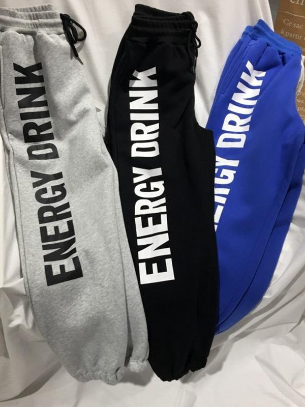 Spring Letter Print Sweatpants Women Autumn Winter Velvet Sports Casual Pants Loose Hip Hop Harem Pants Trousers - Takalr