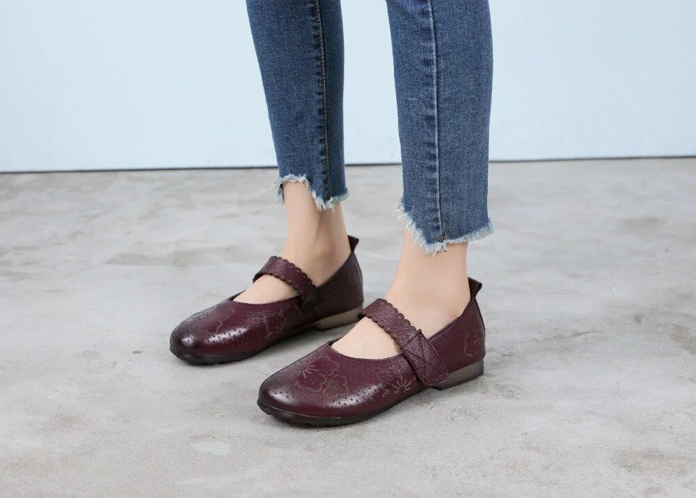 Genuine Leather Soft Bottom Women Flats Mother Shoes Comfort Oxford Shoes For Women Shoes Women Loafers Moccasins 35-42 - Image 18