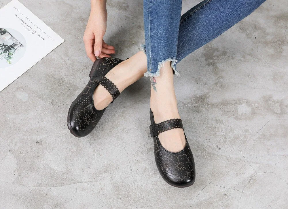 Genuine Leather Soft Bottom Women Flats Mother Shoes Comfort Oxford Shoes For Women Shoes Women Loafers Moccasins 35-42 - Image 9