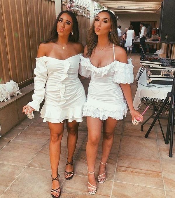 Justchicc White Summer Dress Women Pleated Bodycon zipper Club Party Sexy Dresses long Sleeve Mini Elegant Dress Vestido Bandage - Takalr