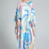 Women's Runway Dresses O Neck Batwing Sleeves Knitted Printed Elegant Long Autumn Robes High Street  Vestidos
