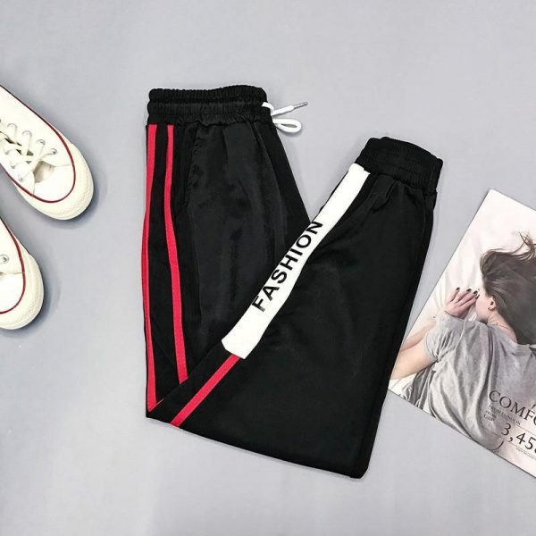 Harajuku Joggers Wide Leg SweatPants Women Trousers Plus Size High Waist Pants Streetwear Korean Casual Pant Femme Fall - Takalr