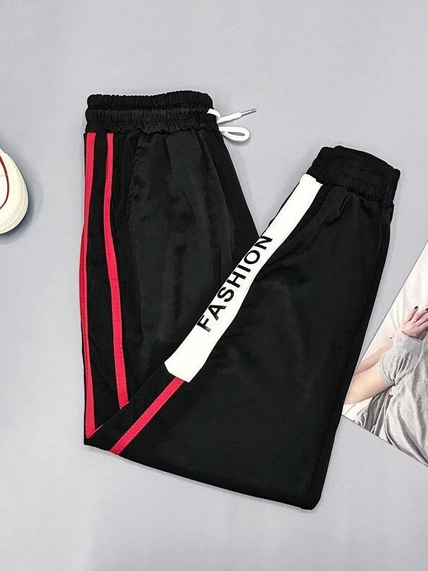 Harajuku Joggers Wide Leg SweatPants Women Trousers Plus Size High Waist Pants Streetwear Korean Casual Pant Femme Fall - Takalr