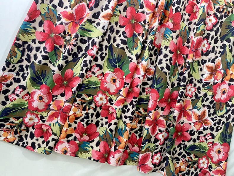 Women's Runway Dress Sexy V Neck Long Sleeves Floral Printed Sash Belt Ruched Fashion Maxi Dresses Vestidos - Image 8