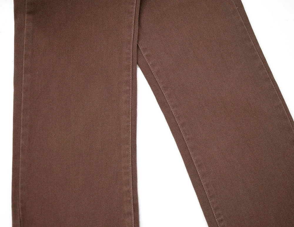 High Waist Straight Loose Jeans Chocolate Color Denim Trousers Retro Jeans - Image 15