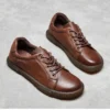 Brand Handmade Women Flat Shoes Genuine Leather Casual Oxford Shoes For Women Flats Spring Round Toe Retro Ladies Shoes