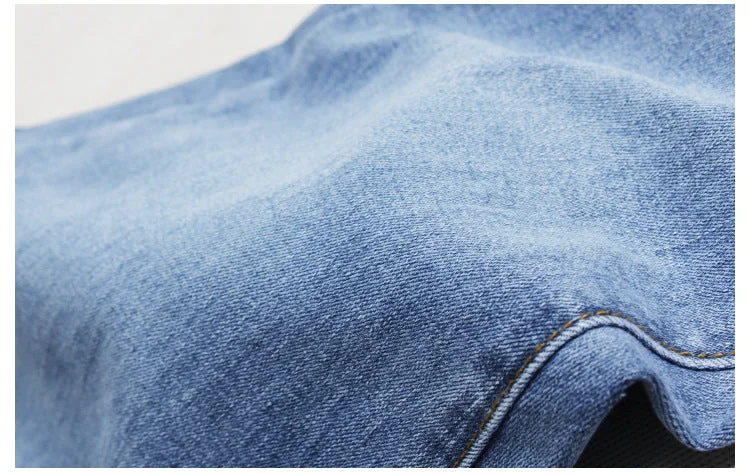 Denim Embroidered Flared Pants Women Mid Waist Jeans Wowens Embroidery Trousers - Image 10