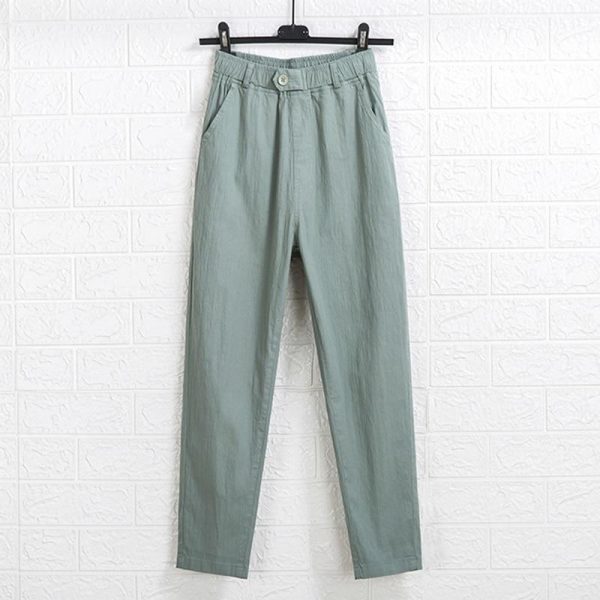 Summer Cotton Large size 5XL Cotton High Waist Women Pants Casual Pants Female Harajuku Loose Women Cargo pants - Takalr