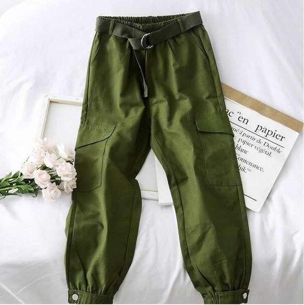 Joggers Chains High Waist Pants For Women Autumn Cargo Harem Streetwear Women's Trousers  Spring Hip Hop Clothes - Takalr