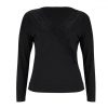 Korean Fashion Clothing Women Sexy Low Cut See Through Lace Long Sleeve Women Blouse Womens Tops and Blouses - Takalr