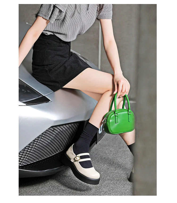 Mary Jane Shoes Thick-soled Small Leather Shoes Round Toe Retro Women's Shoes - Image 15