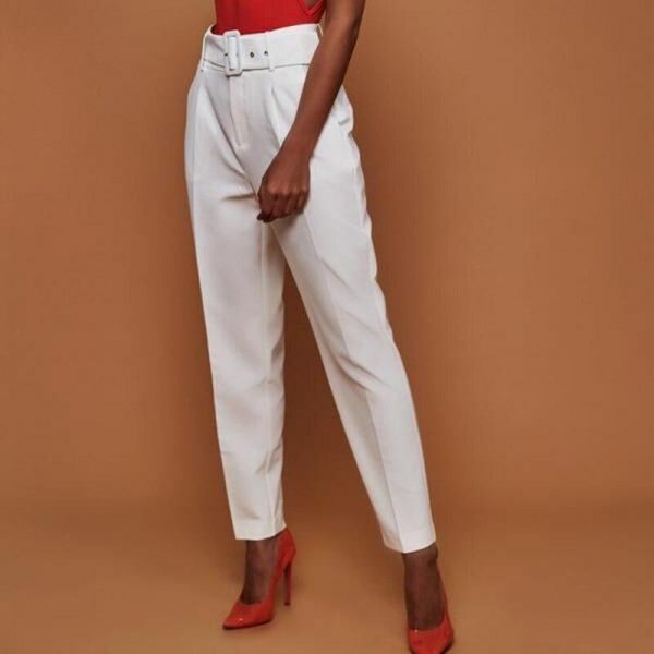 OL high waist harem pants with belt Women summer casual pants Elegant office ladies workwear pants female pantalon mujer - Takalr