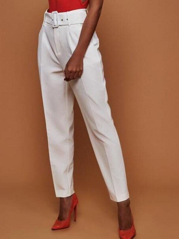 OL high waist harem pants with belt Women summer casual pants Elegant office ladies workwear pants female pantalon mujer - Takalr