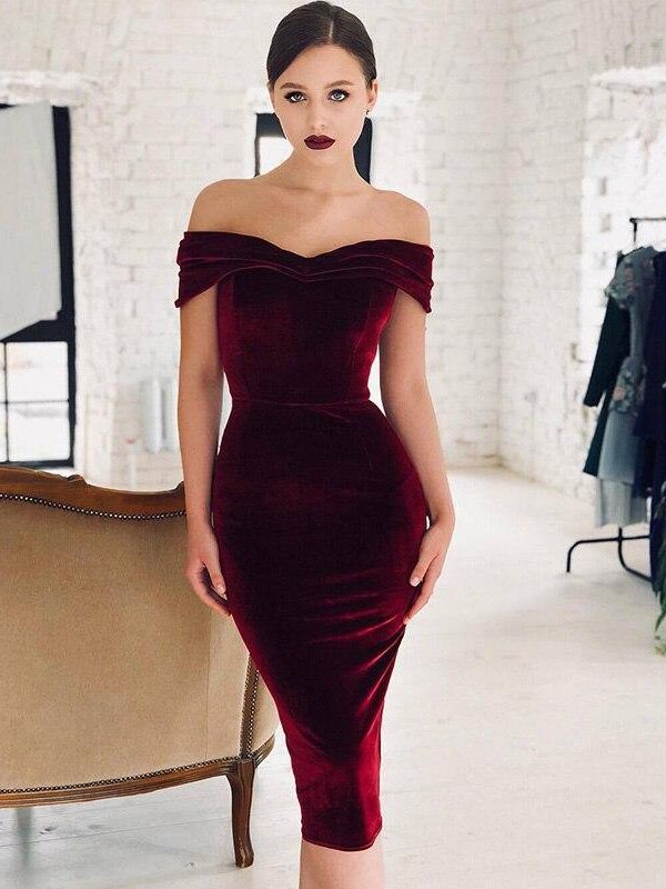 Off shoulder ruched velvet dress Women high waist bodycon dress Sexy club party dress Elegant office ladies sheath vestidos - Takalr