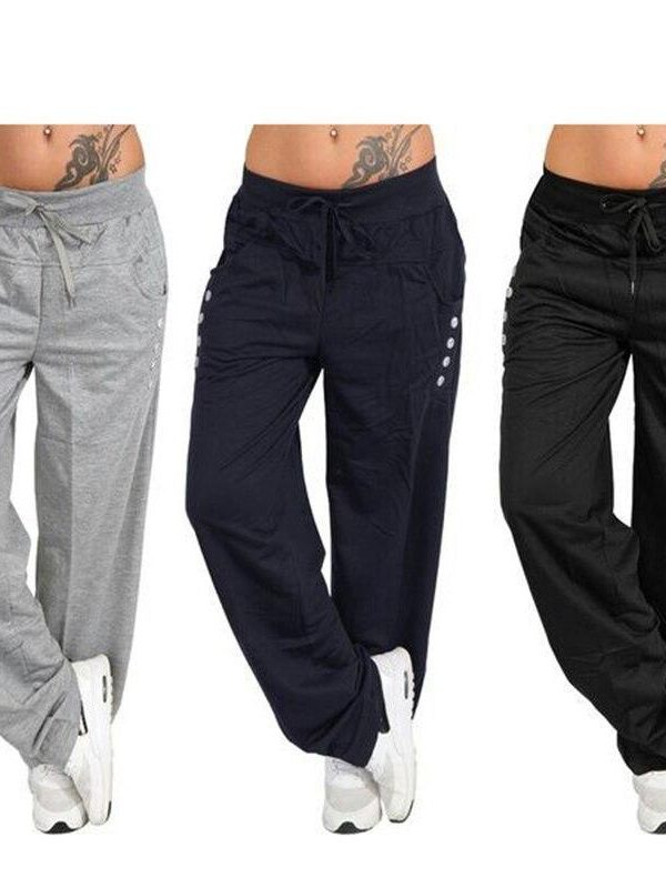 Plus Size 2XL Women Long Pants Casual Style High Waist Oversized Loose Leggings Men Women Cotton Cute Pants Trouse - Takalr