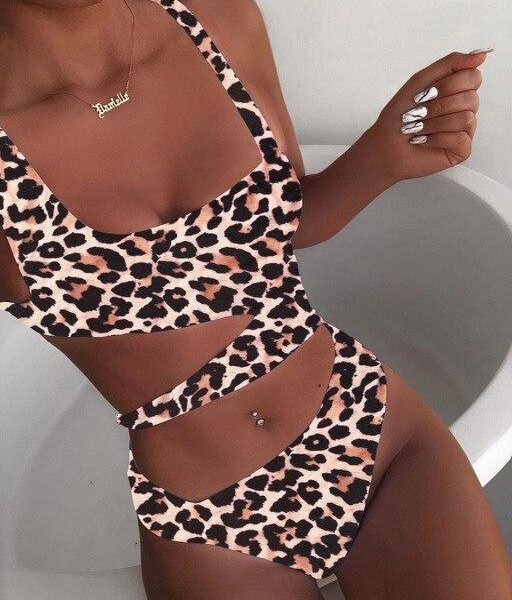 2021 Cut Out One Piece Swimsuit Female Sexy Push Up Monokini White High Cut Swimwear Women Beachwear New Bathing Suits - Takalr