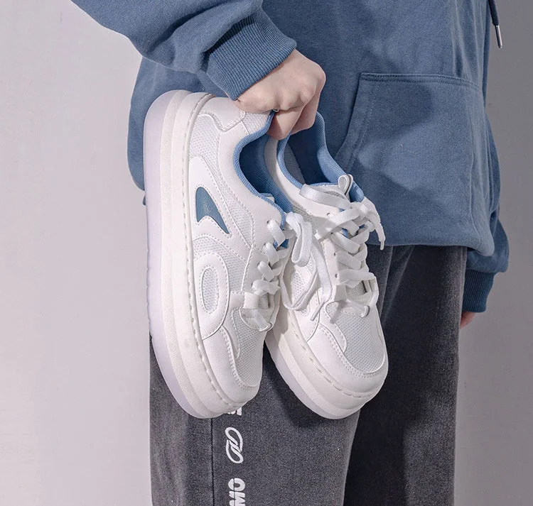 Spring Shoes For Women New Fashion High Quality Causal Mesh Breathable Increased Platform Shoes Low-top Women's Sneakers - Image 7