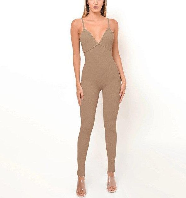 Sexy Off Shoulder Low Cut Backless Sleeveless Bodycon Rompers Womens Sexy Jumpsuit Summer Overalls Sexy Romper - Takalr