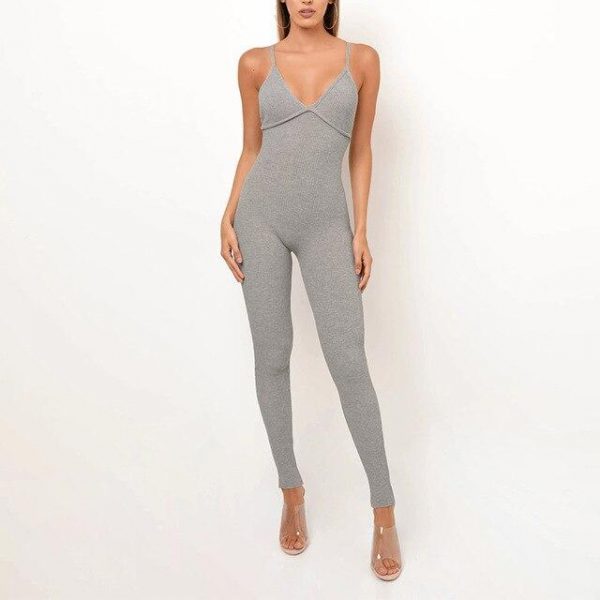 Sexy Off Shoulder Low Cut Backless Sleeveless Bodycon Rompers Womens Sexy Jumpsuit Summer Overalls Sexy Romper - Takalr