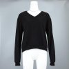 Sexy Tops and Shirt Long Sleeve Women Shirt Sexy Black Round Neck Lace Patchwork Backless Long Sleeve Women Blouse - Takalr