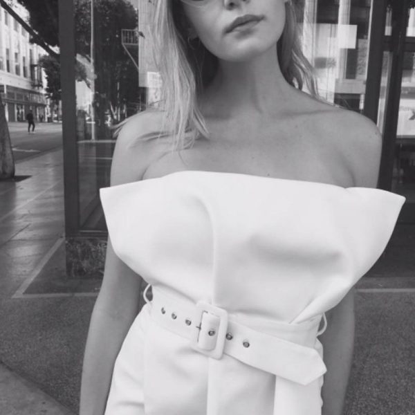 Strapless off shoulder tops Summer fashion runway design women top Backless slim white top Elegant short party tops - Takalr