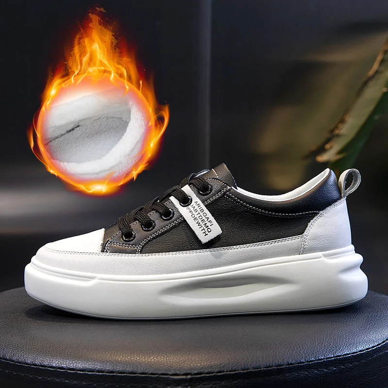 Shoes Women New Tennis Shoes Fashion Genuine Leather Platform Mesh Winter Warm Sneakers For Women White Sneakers Sport Shoe - Image 12
