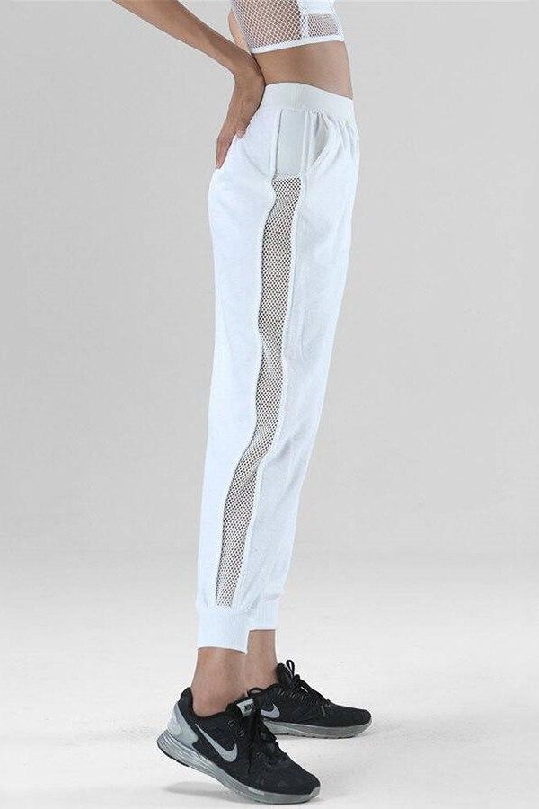 Side striped casual loose pants Women Summer elastic waist harem pants Ankle-length sweatpants for female Hip hop clothing - Takalr