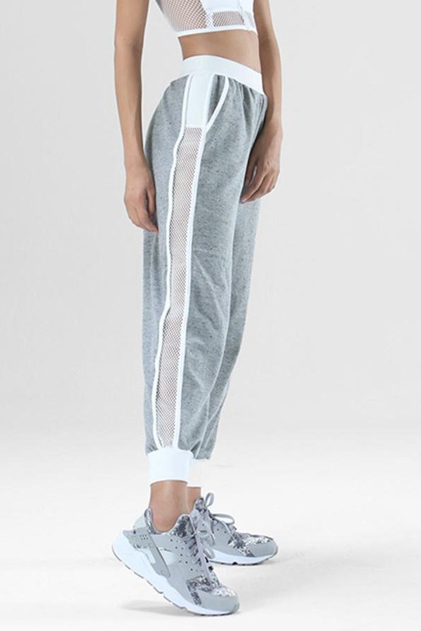 Side striped casual loose pants Women Summer elastic waist harem pants Ankle-length sweatpants for female Hip hop clothing - Takalr