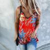 Summer Clothing Sexy Summer Floral Printed Sleeveless Women Tops Summer Tank Tops Sexy Women Tops Summer Tshirt - Takalr